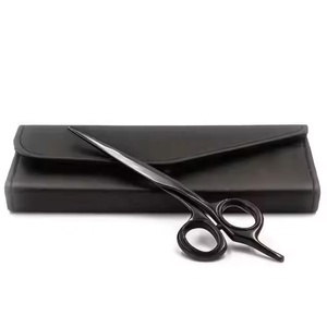 Ciseaux à cheveux professionnels en acier allemand à lame droite, ciseaux de barbier en acier inoxydable avec une capacité de coupe supérieure - Product Image 1