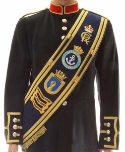 Banda Masónica Ceremonial Táctica Bordada a Mano, Material Mylar, Regalia Masónica y Uniformes de Oficiales Personalizados - Product Image 1