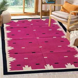 Minimal Pratique Respirant 012 Léger Réversible Coton Flatweave Tapis & Ensembles Pratique pour un usage quotidien - Product Image 1