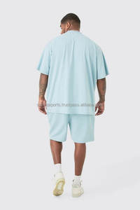 Camiseta de algodón 100% de gran tamaño, conjunto corto, estilo informal de verano, secado rápido, transpirable, teñido liso, corazón, punto de contraste, estampado gráfico - Product Image 2