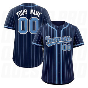 Camisetas de Béisbol Personalizadas para Hombre, Logotipo Bordado, Diseño del Equipo Cosido, Uniformes Deportivos de Béisbol con Botones, Sublimación - Product Image 5