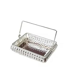 Cesta de servir de metal, cesta de regalo, cesta de almacenamiento para frutas, pan y aperitivos, cesta de embalaje para regalo, para mesa de comedor - Product Image 2