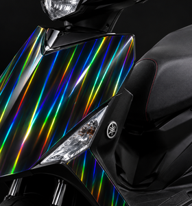 Factory-Direct High Res Vertical Stripe Holographic Water Transfer Printing Film <b>Rainbow</b> Laser Reflection Custom Logo for Luxury - Product Image 1