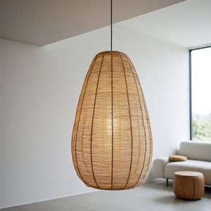 Lámpara Colgante de Ratán de Diseño Moderno, Color Personalizado, Iluminación Decorativa de la Más Alta Calidad, Forma Personalizada, Decoración para el Hogar - Product Image 2