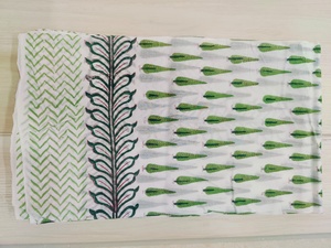 Hand Made Block Printed 100% Cotton Wooden Block Printed Women Beach Pareos Longs Sarongs Beach Cover <b>Indian</b> <b>Scarfs</b> - Product Image 2