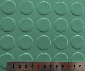 3Mm Màu Xanh Lá Cây Tròn Dot Đồng Xu Ngoài Trời Cao Su Sàn CuộN - Product Image 1