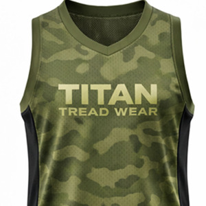 Ensemble de maillots de basket-ball respirants sur mesure OEM, taille plus, séchage rapide, uniforme d'équipe de basket-ball sublimé pour hommes adultes, été - Product Image 1