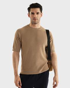 Camiseta de Manga Corta para Hombre, Estilo Urbano, Holgada, Lisa, con Diseño Gráfico Personalizado, Venta al Por Mayor - Product Image 3