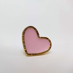 Wholesale Handmade <b>Brass</b> Heart Cabinet <b>Knobs</b> Pink Drawer Door Pulls Decorative Vintage Furniture Handles Dresser Hardware - Product Image 1