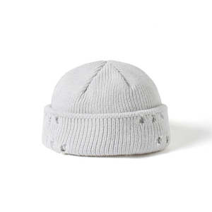 RAO CRAFT EXPORTS Gorro Docker de Punto Desgastado Personalizable con Borde Enrollado, Gorro Unisex de Invierno para Exteriores, 100% Acrílico, Estilo Urbano - Product Image 4