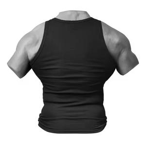 Men's O-Neck Sleeveless <b>Tank</b> <b>Top</b> Solid Color Knitted Cotton Casual Wear Black <b>White</b> - Product Image 5