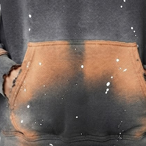 เสื้อฮู้ดดี้ผู้ชายสไตล์ใหม่สำหรับฤดูหนาว ผ้าฝ้ายฟลีซ 100% ระบายอากาศได้ดี แห้งเร็ว ทรงโอเวอร์ไซส์ สไตล์ไฮสตรีท  ขั้นต่ำในการสั่งซื้อน้อย ราคาสมเหตุสมผล - Product Image 5