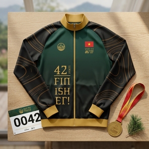 Wholesale <b>Running</b> Finisher <b>Jacket</b> Custom Logo Marathon Event <b>Jacket</b> Supplier Breathable <b>Lightweight</b> Sportswear Wholesale - Product Image 1