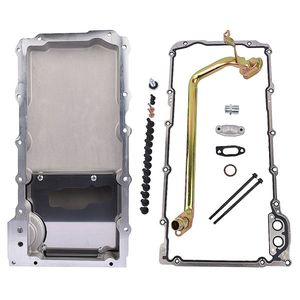 Kit di Conversione Vaschetta Olio in Alluminio a Basso Profilo per Alfa Romeo LS1 LS2 LS3 LS6 5.3 6.0, Nuovi Modelli Motore Satin - Product Image 5