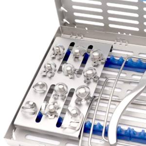 Kit de barrage en caoutchouc ivoire pour isolation dentaire, avec pinces, perforateur de cadre et forceps, de haute qualité et avec retour possible sous un an - Product Image 3