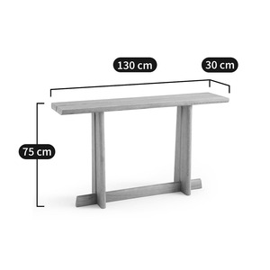 Mesa Consola de Teca Sólida KALA CONCEPT con Base de Trípode - Mueble Moderno Minimalista Hecho a Mano, Duradero y Estable para Sala de Estar, Entrada o Hogar - Product Image 6