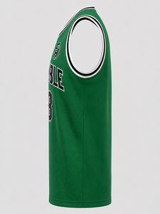 Maillot de basket-ball Fiy Humble Sportwear pour homme, manches courtes, maille respirante, taille plus, sangle réglable, col rond, numéro 18, adulte - Product Image 6