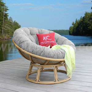 Chaise longue d'extérieur moderne haut de gamme avec structure en aluminium, design Papasan, coussins confortables, écologique et durable - Product Image 1