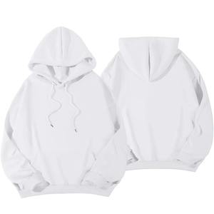 Wholesale Winter Casual <b>Large</b> Size Unisex <b>Hoodies</b> 100% Cotton Pullover Custom Logo Front Sweatshirt for Men Women - Product Image 4