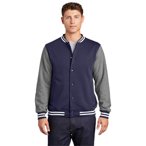 Chaqueta Varsity Letterman de Moda para Hombre, Chaqueta Bomber Personalizada con Cuello, Puños y Cintura de Punto Acanalado - Product Image 1
