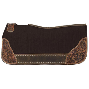 Tapis de selle professionnel en feutre de laine naturelle durable pour chevaux western – Taille et couleur personnalisables – Équitation et ranch équin - Product Image 2