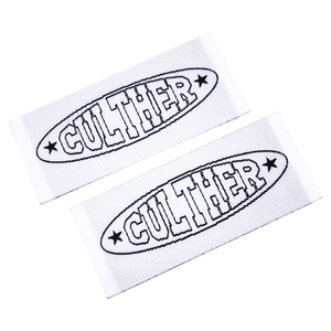 Étiquettes tissées autocollantes personnalisées en gros, découpées à la règle, pour chapeaux - Product Image 4