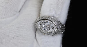 Anillo de Moissanita con Diamantes Estilo Hip Hop para Hombre y Mujer, Anillo Iced de Plata Esterlina 925 con Baño de Rodio, Regalo de Aniversario de Bodas - Product Image 5