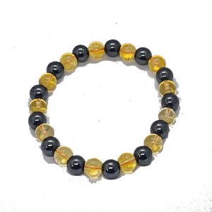 High quality Citrine Hematite Crystal Gemstone Bead Bracelet Fashion Charm Jewelry for Men Women for Energy Meditation Gift - Product Image 3