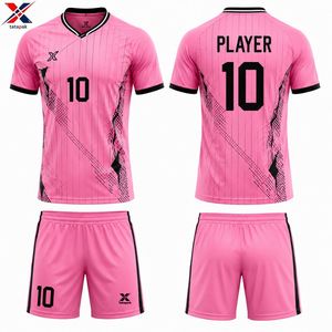 TataPak Men Soccer Jersey Set V-Neck Sublimated Lightweight Polyester Football Uniform Moisture Wicking Short Sleeve Adult Size - Product Image 6