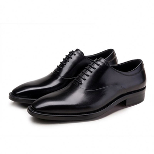 Mocasines Hechos a Mano para Hombre, de Cuero Genuino, para Oficina, Negocios, Uso Diario, Aumentan la Estatura, Calzado Informal para Exteriores, Zapatos Negros - Product Image 2