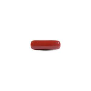 Natural Red Coral Loose Gemstone 7.35 Carat Oval Cut for Fine Jewelry - Product Image 1
