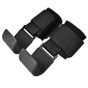 Crochet de musculation GAF robuste antidérapant avec sangles de poignet en néoprène et fermeture auto-agrippante pour la sécurité en salle de sport - Product Image 5