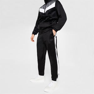 Conjunto deportivo informal de punto con paneles en contraste, corte regular, para gimnasio, correr y actividades deportivas para hombre. - Product Image 3