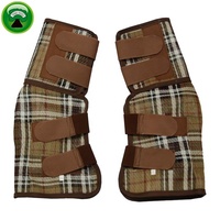 Bottes d'équitation à carreaux marrons, de taille unique, divers, en vogue
