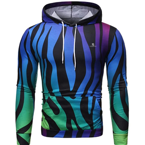 Nouvel Arrivage – Sweat à Capuche Sportif Sublimé pour Homme, Personnalisable par Impression Thermique, en Polaire Polyester, Tenue d'Entraînement 2026 - Product Image 2