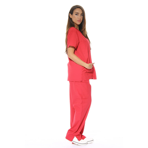 Uniformes Médicos Profesionales para Mujer, Conjuntos de Tela Suave y Cómoda, Pantalones con Cintura Elástica, Diseño Personalizado, Conjuntos de Uniformes para Hospital - Product Image 3