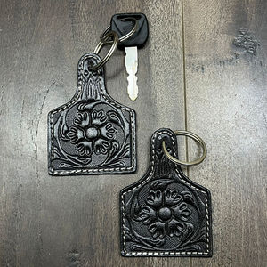 พวงกุญแจหนังวัวแท้ทำมือแบบใหม่ปี 2025 ขายส่ง รับทำตามสั่ง แฟชั่นทันสมัย เหมาะสำหรับเป็นของขวัญและของแจก - Product Image 4