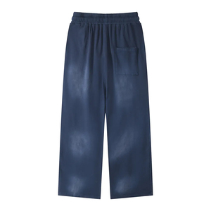 Wholesale 100% Cotton Fleece Blank Sweatpants High Quality with Pocket Custom Acid Washed <b>Spray</b> Jogger <b>Sun</b> Faded Sweatpants - Product Image 2