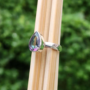 ลูกแพร์ซ้อนกันได้เรียบง่าย925ดั้งเดิมแหวนเงินสเตอร์ลิงเครื่องประดับขายส่งจากซัพพลายเออร์ที่เชื่อถือได้ - Product Image 4