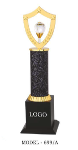 20.Elegant metal diamond <b>trophy</b> for leadership awards. - Product Image 5