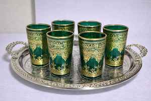 Meilleures ventes : Services à café et à thé en verre, design bohème arabe, écologiques, en coffret cadeau pour les fêtes - JM INTERNATIONAL - Product Image 4