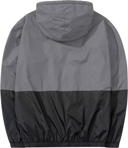 Chaqueta Cortavientos Personalizada para Hombre, Resistente al Agua, con Cierre y Capucha, para Deportes al Aire Libre, Marca Privada, Fábrica OEM - Product Image 2