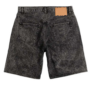 Shorts streetwear personnalisés délavés à l'acide pour hommes, avec logo personnalisé, en molleton délavé, en coton French Terry, pour garçons - Product Image 6