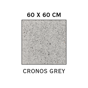Baldosas de Porcelana Mate Cronos Gris de 60x60 cm, Imitación de Textura de Piedra, para Uso en Interiores y Baños - Product Image 1