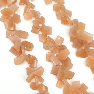Piedras Preciosas Sueltas de Piedra Lunar Color Durazno, Forma Elegante, para Joyería, Piedra Lunar de Alta Calidad, Venta al Por Mayor - Product Image 1