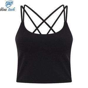 Custom Logo Women Sports Bra High Impact Workout Yoga <b>Top</b> Breathable Fitness Crop Tank Gym Wear Activewear - Product Image 5