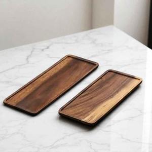 Plateau de service en bois de luxe – Plateau léger et moderne pour le thé, le café, le petit-déjeuner à la maison - Product Image 5