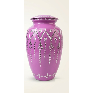 Handcrafted Diamond Cut Aluminum Cremation <b>Urns</b> For Human Adult Ashes <b>Large</b> Memorial Funeral <b>Urn</b> With Lid Metal Cremation <b>Urns</b> - Product Image 5