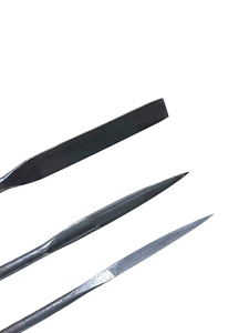 FACTORY PRICE Set 3 Types 200mm D20 7mm Thickness Triangle Needle Files Industrial DIY Custom Jewelry <b>Tools</b> Smooth Cut Tapered - Product Image 4