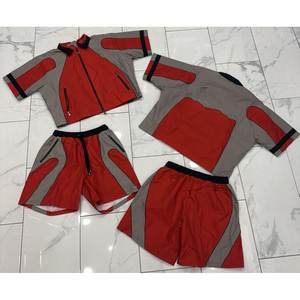 Survêtement imperméable réfléchissant pour homme avec logo personnalisé, veste coupe-vent et pantalon, fabrication OEM, vente en gros - Product Image 3